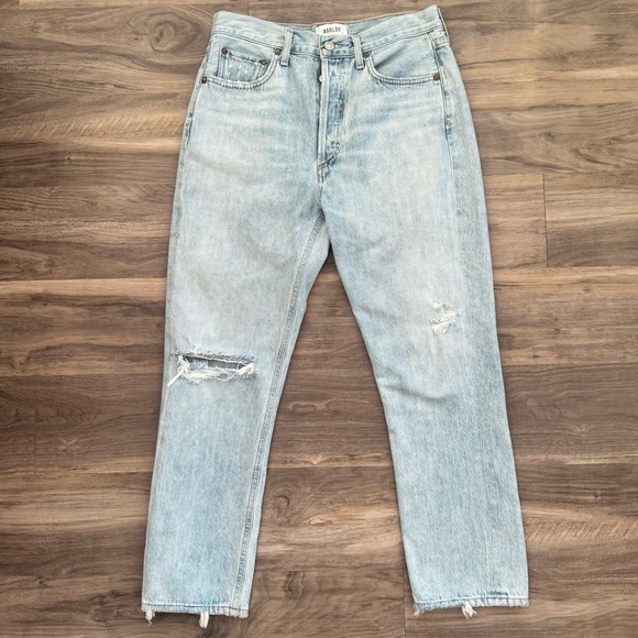 AGOLDE | Riley High-Rise Cropped Straight Jean - Picture 3 of 6